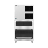 Hoshizaki KM-1900SAJ3/B-1150SS 1865 lb/Day Crescent Cube Commercial Ice Machine & Ice Maker with Bin, Air Cooled, 1148 lb Storage, 208/230V
