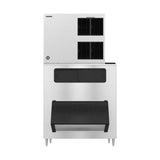 Hoshizaki KM-1900SAJ/B-1650SS 1875 lb/Day Crescent Cube Commercial Ice Machine & Ice Maker with Bin, Air Cooled, 1605 lb Storage, 208/230V