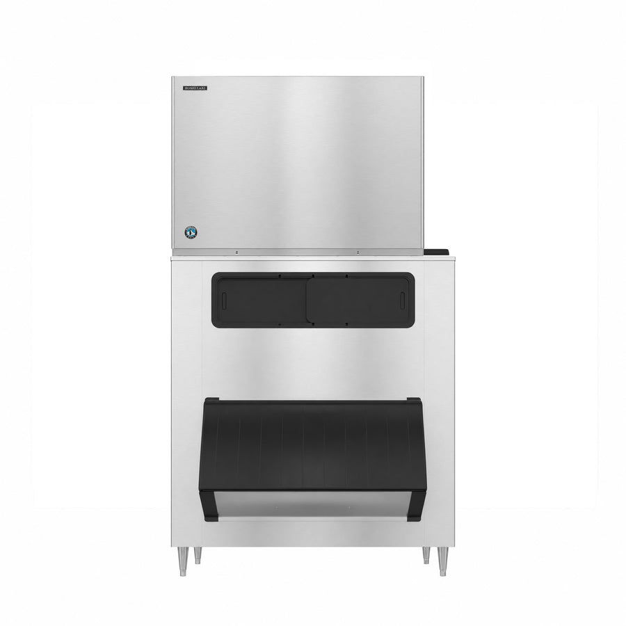 Hoshizaki KM-1900SWJ/B-1650SS 1880 lb/Day Crescent Cube Commercial Ice Machine & Ice Maker with Bin, Water Cooled, 1605 lb Storage, 208/230V