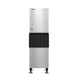 Hoshizaki KM-520MWJ/B-300SF 474 lb/Day Crescent Cube Commercial Ice Machine & Ice Maker with Bin, Water Cooled, 300 lb Storage, 115V