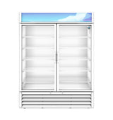 Hoshizaki RM-49-HC-WHT 60" Commercial Display Refrigerator, RM Series, 115V