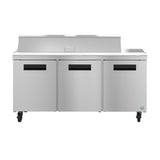 Hoshizaki SR72B-16 72" Commercial Prep Table, Steelheart Series, 115V