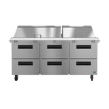 Hoshizaki SR72B-30MD6 72" Commercial Prep Table, Steelheart Series, 115V