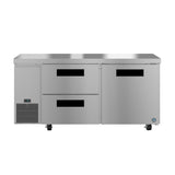 Hoshizaki ULR67B-D2 67" 1-Door Commercial Undercounter Refrigerator, Steelheart Series, 115V