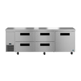 Hoshizaki ULR93B-D4 93" 1-Door Commercial Undercounter Refrigerator, Steelheart Series, 115V