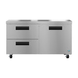 Hoshizaki UR60B-D2 60" 1-Door Commercial Undercounter Refrigerator, Steelheart Series, 115V