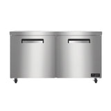 Hoshizaki VUR60A 59.75" 2-Door Commercial Undercounter Refrigerator, Valiance®, 115V