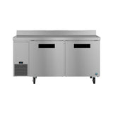 Hoshizaki WLF67B 67" 2-Door Commercial Worktop Freezer, Steelheart, 115V