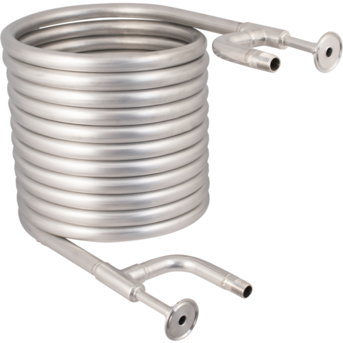 BrewBuilt® Stainless Steel Tri-Clamp Counterflow Chiller | The Beast