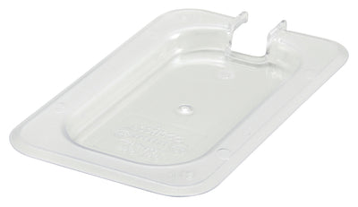 Winco SP7900C 1/9 Size Polycarbonate Food Pan Cover Slotted Clear