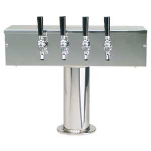 Micro Matic DS-354-PSS 20 Inch Countertop Air Cooled Draft Beer Tower Stainless Steel