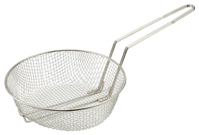 Winco MSB-12M 12 Inch Diameter Culinary Basket Medium Mesh Nickel Plated Steel