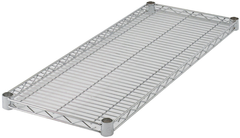 Winco VC-1854 54 Inch Wire Shelf with Chrome Plated Finish and Sleeve Clips