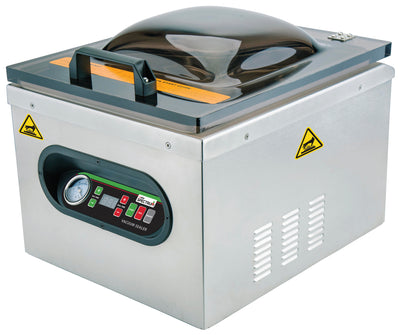 Winco EVPM-12 14 Inch Vacuum Packaging Machine Stainless Steel with Transparent Lid