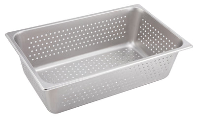 Winco SPFP6 Full Size Perforated Steam Table Pan 25 Gauge Stainless Steel