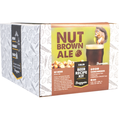 Nut Brown Ale 5 Gallon Hombrew Extract Brewing Kit HowdyBrewer