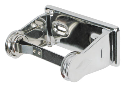 Winco TTH-1 Steel Chrome Plated Toilet Tissue Holder Single Roll