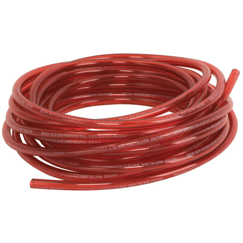 Micro Matic 553R1200 5/16" ID Vinyl Gas Hose - 100 Ft Red