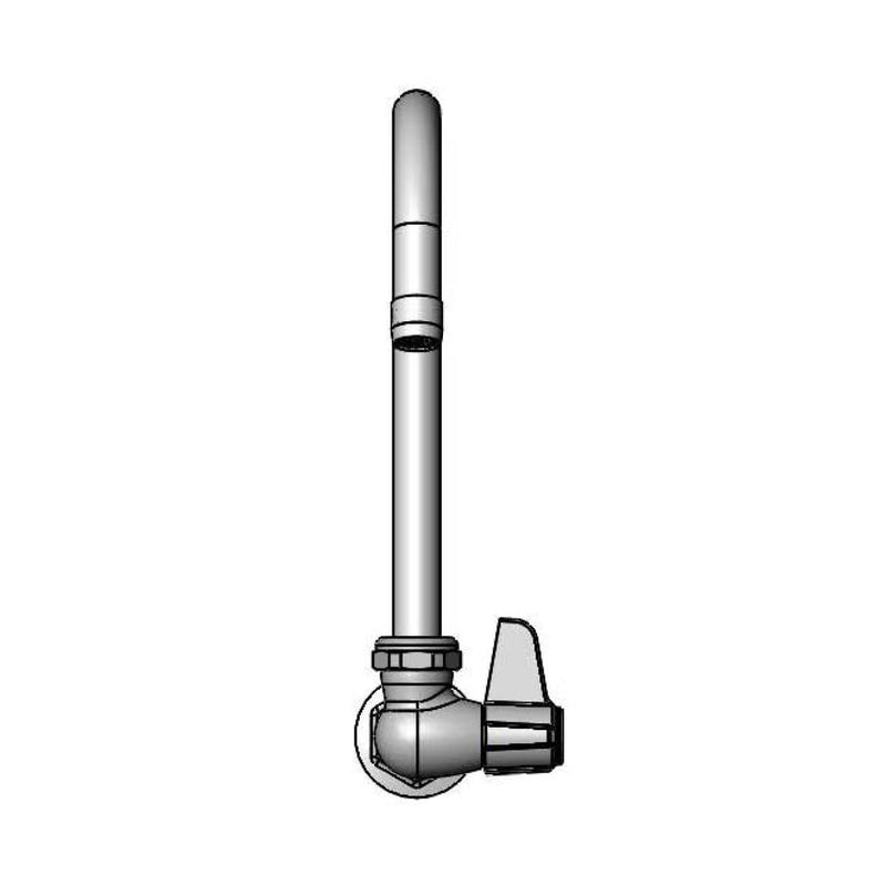 T&S Brass 5F-1WLB05C Equip Wall Mount Faucet - 5" Gooseneck