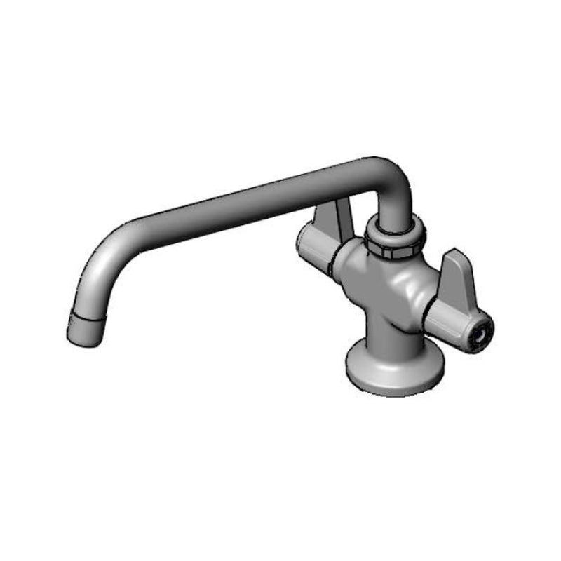 T&S Brass 5F-2SLX10-F15 Equip Single Hole Faucet - 1.5 GPM & 10" Nozzle