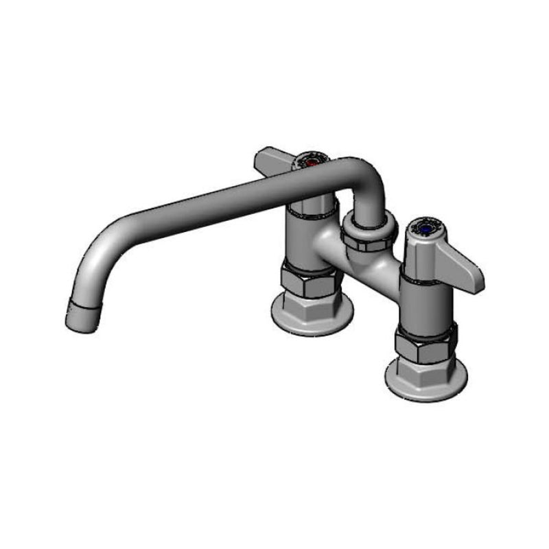 T&S Brass 5F-4DLS10-F15 Equip Deck Mount Faucet - 1.5 GPM & 10" Nozzle