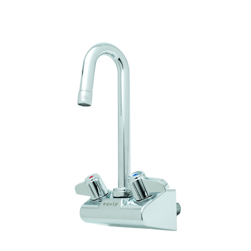 T&S Brass 5F-4WLX03 Equip Wall Mount Faucet - 3" Gooseneck
