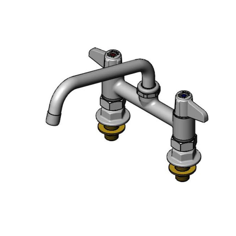T&S Brass 5F-6DLS08-F15 Equip Deck Mount Faucet - 1.5 GPM & 8" Nozzle