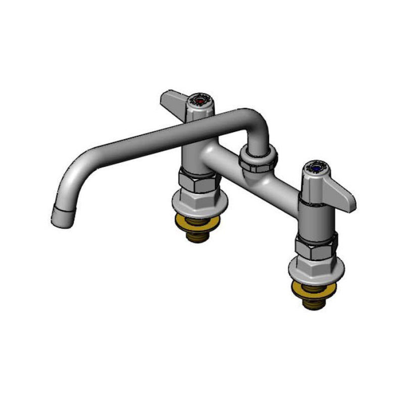 T&S Brass 5F-6DLS10-F15 Equip Deck Mount Faucet - 1.5 GPM & 10" Nozzle