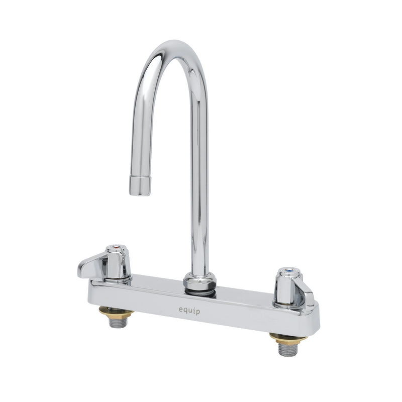 T&S Brass 5F-8CLX05 Equip Workboard Faucet - Gooseneck Spout