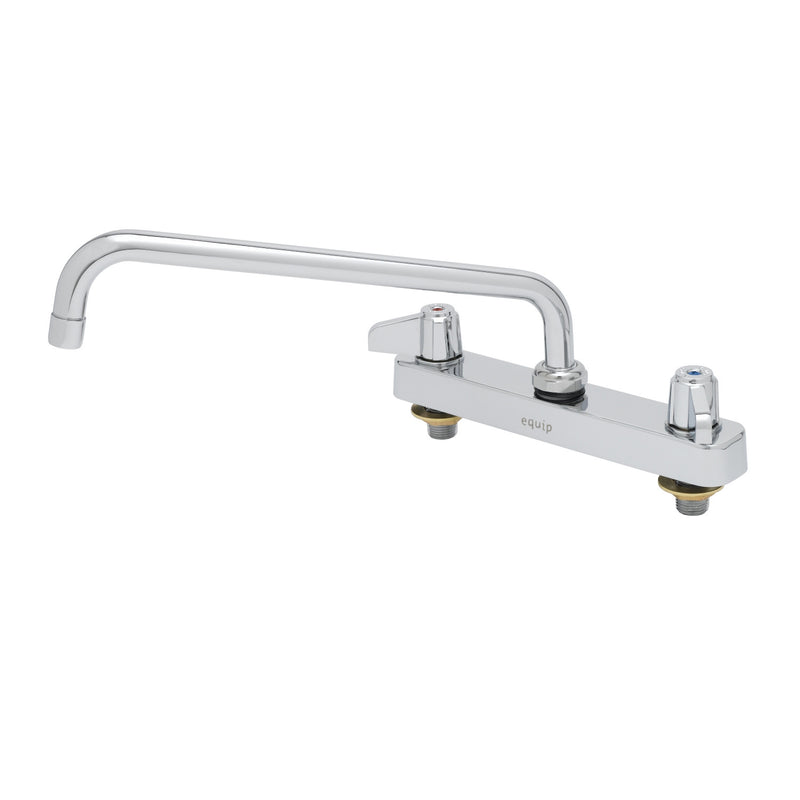 T&S Brass 5F-8CLX12 Equip Workboard Faucet - 12" Swing Nozzle