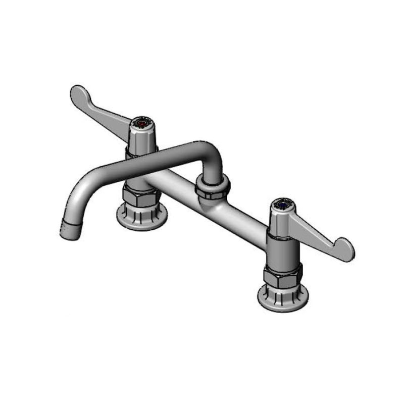 T&S Brass 5F-8DWS08-F15 Equip Deck Mount Faucet - 1.5 GPM & 8" Nozzle
