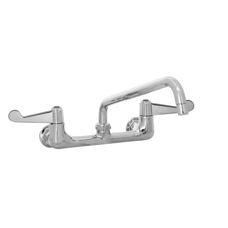 T&S Brass 5F-8WWS12 Equip Wall Mount Faucet - Wrist Handles & 12" Nozzle