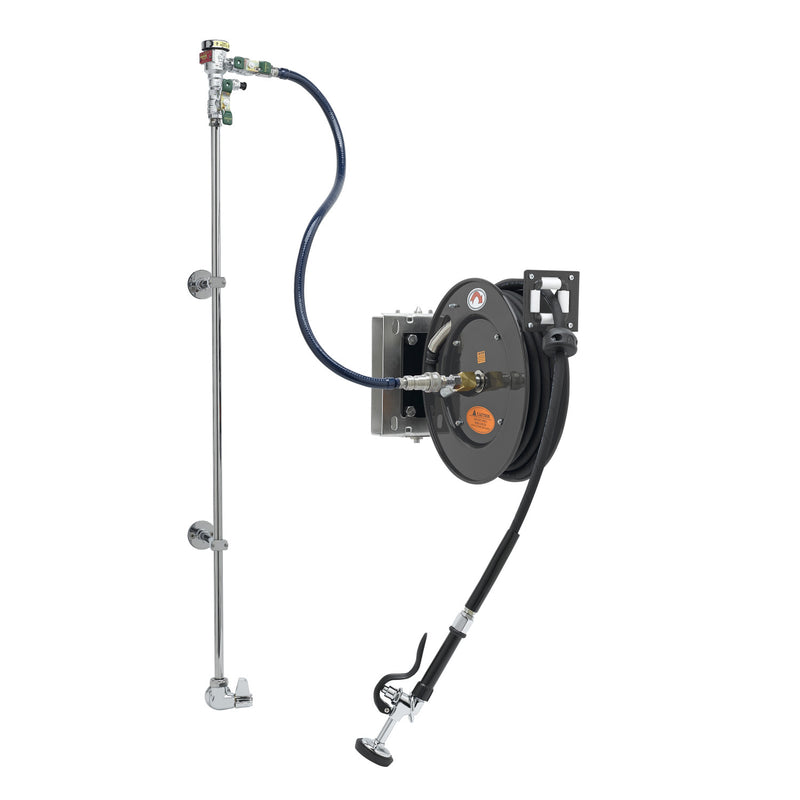 T&S Brass 5HR-232-01WE2 Hose Reel System - Single Temp w/ Wall Bracket