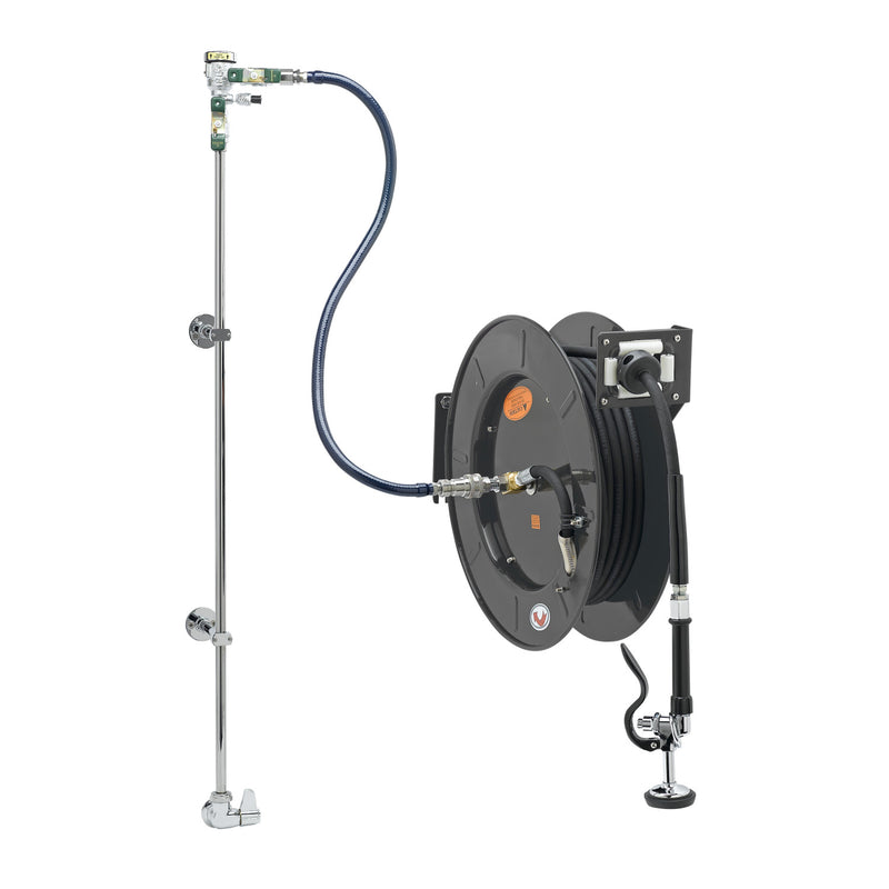 T&S Brass 5HR-242-01XE2 Hose Reel System - Single Temp Wall Mount
