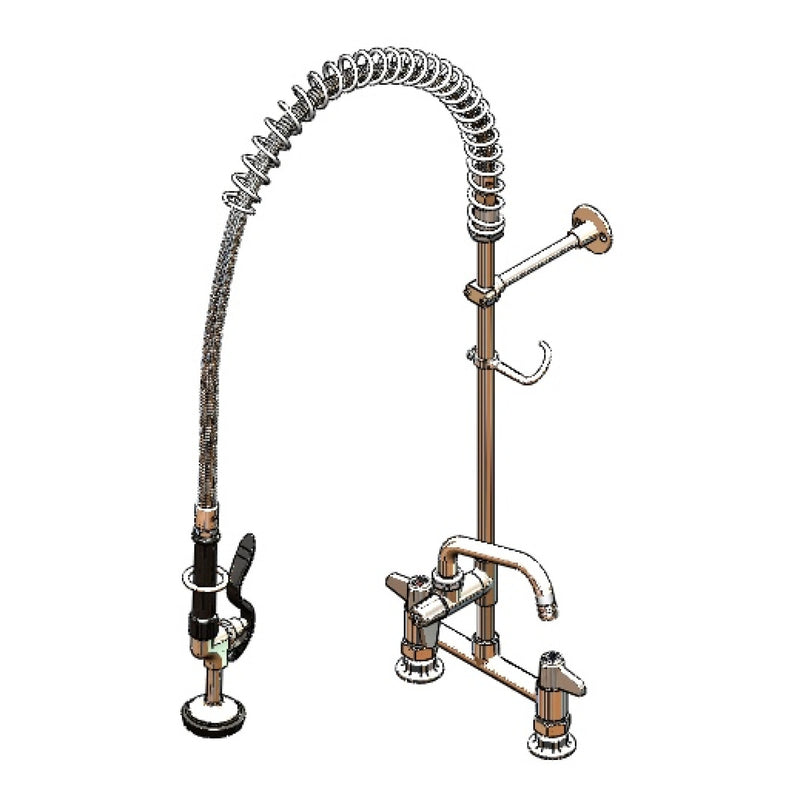 T&S Brass 5PR-8D06 Equip Pre-Rinse - 8" Deck Mount & 6" ADF