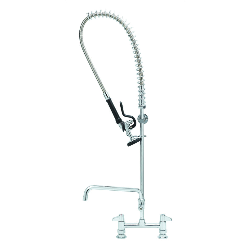 T&S Brass 5PR-8D12 Equip Pre-Rinse - 8" Deck Mount & 12" ADF