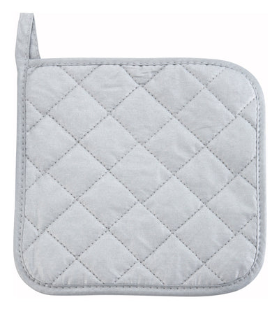 Winco PH-8S 8 Inch Pot Holder Silicone Coated Cotton Silver