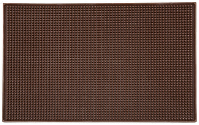 Winco BM-1812B 18 Inch Brown Rubber Service Mat with NSF Certification