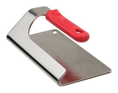 4" Steak Weight / Burger Press 2 lbs, Stainless Steel with Silicone Handle (Winco SWS-74)