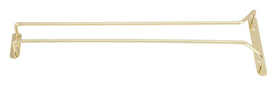Winco GH-16 16 Inch Wire Glass Hanger Ceiling Mounted Brass Plated