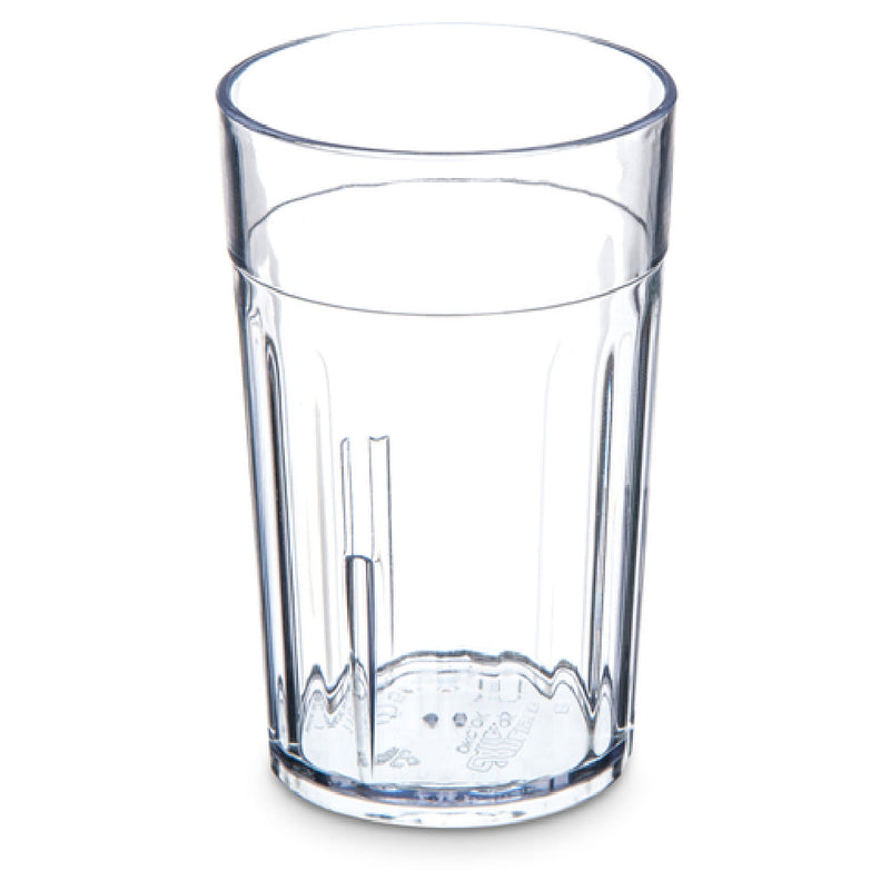 Carlisle 110507 5 Oz Clear Plastic Tumbler Fluted Dishwasher Safe Stackable