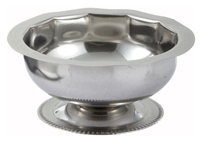 Winco SD-5 5 Oz. Footed Sherbet Dish with Stainless Steel Construction
