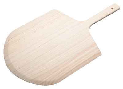 Winco WPP-1424 14 Inch Wooden Blade Pizza Peel with Ergonomic Handle