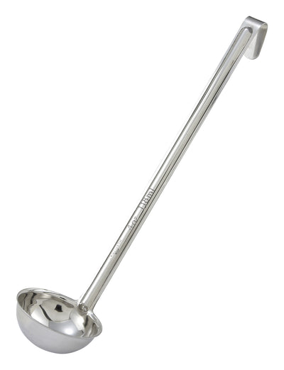 Winco LDIN-4 4 Oz Stainless Steel Ladle One-Piece NSF Approved