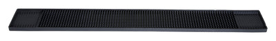 Winco BM-327K 27 Inch Rubber Bar Mat NSF Black with Slip-Resistant Surface