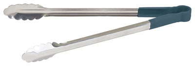Winco UTPH-16B 16 Inch Utility Tongs Non-Slip Polypropylene Coated Blue