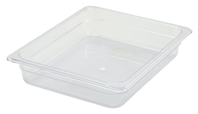 Winco SP7202 12-3/4 Inch Clear Polycarbonate Food Pan Dishwasher Safe