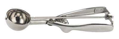 Winco ISS-40 7/8 Oz. Disher Round Bowl with Squeeze Handle Stainless Steel