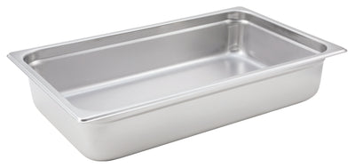 Winco SPJH-104 20-3/4 Inch Steam Table Pan - 22 Gauge Heavyweight Stainless Steel Anti-Jam