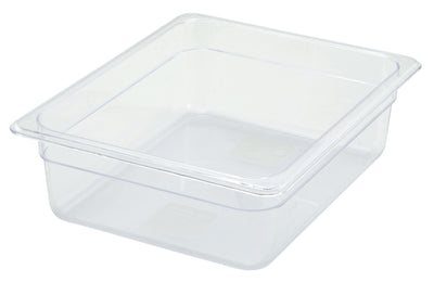 Winco SP7204 12-3/4 Inch Polycarbonate Food Pan Dishwasher Safe Clear